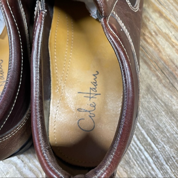 Cole Haan Everett Air Stitched Bicycle Toe Leather Loafer Shoes, Mens 10M, Brown main image 9